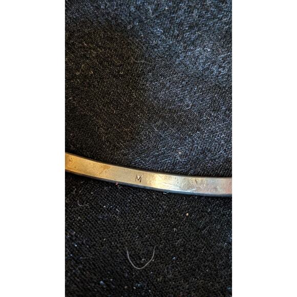 Vintage Sterling Silver Ornate Native American Navajo Cuff Bracelet Marked M - Picture 6 of 8